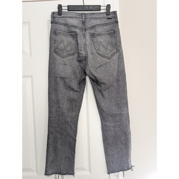 Mother Jeans The Pixie Dazzler Ankle Fray in Digging Up Dirt Gray Button Fly 28 - Picture 6 of 13